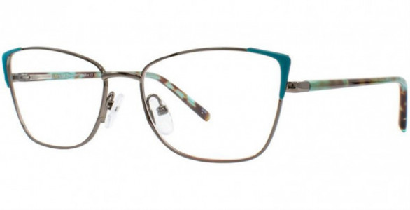 Cosmopolitan Emerlyn Eyeglasses, Turq/DGun
