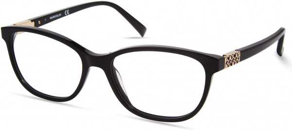 Marcolin MA5030 Eyeglasses, 001 - Shiny Black