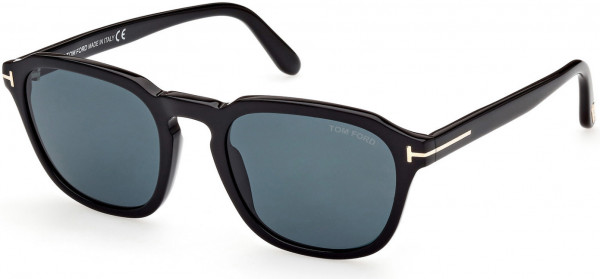 Tom Ford FT0931 AVERY Sunglasses, 01V - Shiny Black / Shiny Black