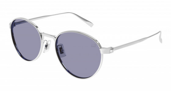 dunhill DU0034S Sunglasses, 004 - SILVER with LIGHT BLUE lenses