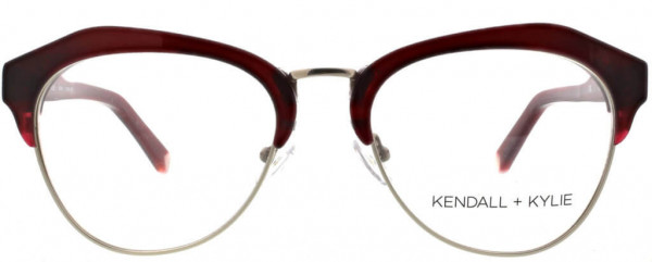 KENDALL + KYLIE KKO108 Eyeglasses, 605 Striated Burgundy
