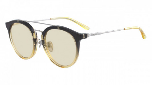 Calvin Klein CK18709SA Sunglasses, (725) CRYSTAL SMOKE/YELLOW GRADIENT