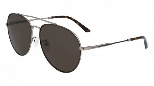 Calvin Klein CK21111SA Sunglasses, (201) MATTE DARK BROWN/GUNMETAL