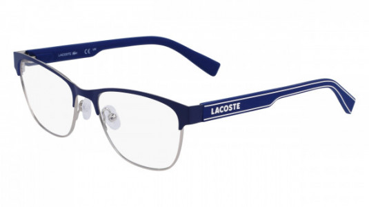 Lacoste L3112 Eyeglasses, (401) MATTE BLUE