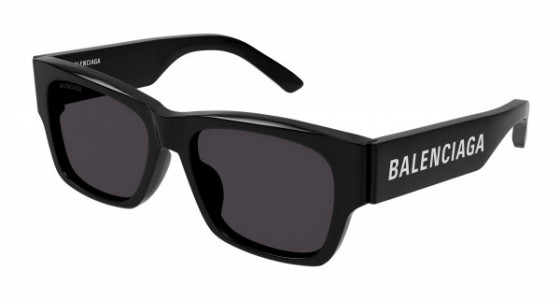 Balenciaga BB0262SA Sunglasses, 001 - BLACK with GREY lenses