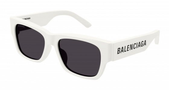 Balenciaga BB0262SA Sunglasses, 003 - WHITE with GREY lenses