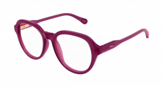 Chloé CC0015O Eyeglasses, 001 - VIOLET with TRANSPARENT lenses