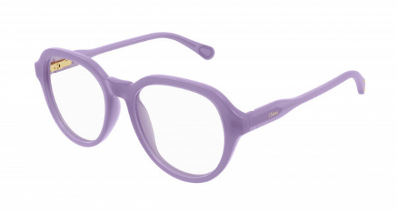 Chloé CC0015O Eyeglasses, 004 - VIOLET with TRANSPARENT lenses
