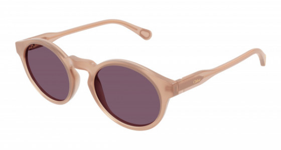 Chloé CC0014S Sunglasses, 002 - NUDE with VIOLET lenses