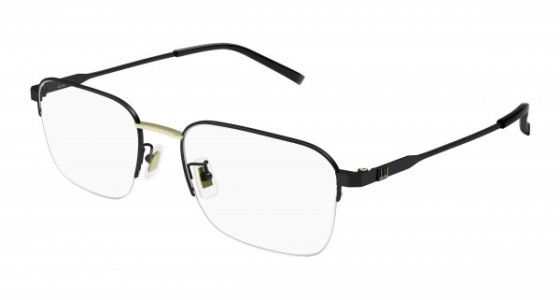 dunhill DU0067OA Eyeglasses, 005 - BLACK with TRANSPARENT lenses