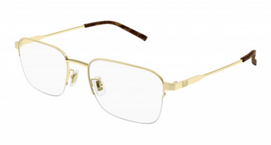 dunhill DU0067OA Eyeglasses, 007 - GOLD with TRANSPARENT lenses