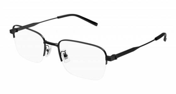 dunhill DU0063OA Eyeglasses, 005 - BLACK with TRANSPARENT lenses
