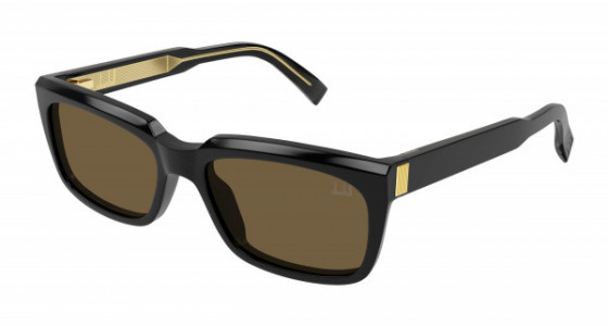 dunhill DU0056S Sunglasses, 001 - BLACK with BROWN lenses