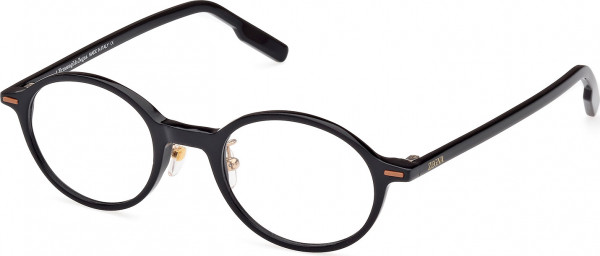 Ermenegildo Zegna EZ5256 Eyeglasses, 001 - Shiny Black / Shiny Black