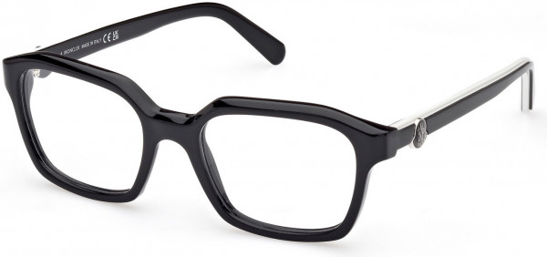 Moncler ML5181 Eyeglasses, 001 - Shiny Black