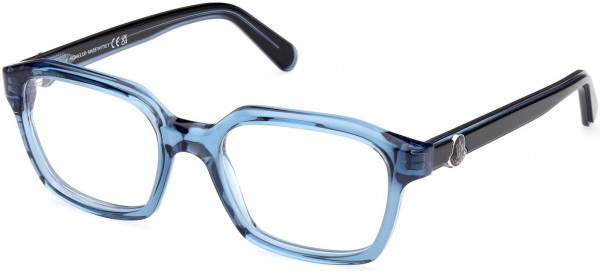 Moncler ML5181 Eyeglasses, 090 - Shiny Blue