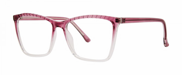 Modern Optical PUNCTUAL Eyeglasses, Fuchsia Fade/Crystal