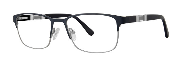 Big Mens Eyewear Club BIG CHALLENGE Eyeglasses, Matte Navy/Gunmetal