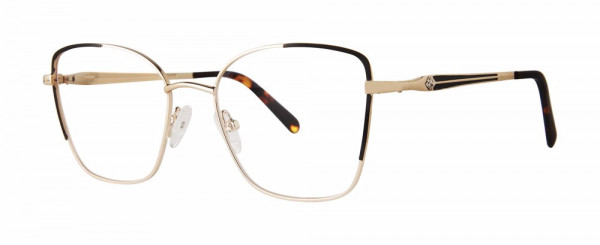 Genevieve HOPEFUL Eyeglasses, Matte Black/Gold
