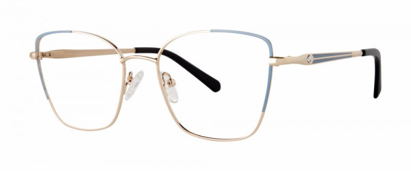 Genevieve HOPEFUL Eyeglasses, Matte Pastel/Blue/Gold