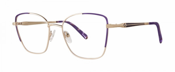 Genevieve HOPEFUL Eyeglasses, Matte Purple/Gold