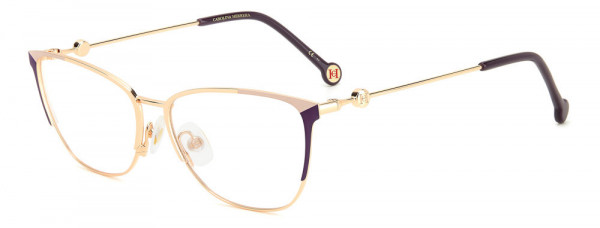 Carolina Herrera HER 0116 Eyeglasses, 0S9E GOLD VIOLET