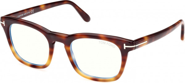 Tom Ford FT5870-B Eyeglasses, 056 - Blonde Havana / Blonde Havana