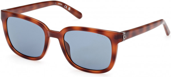 Guess GU00065 Sunglasses, 53V - Blonde Havana / Blue