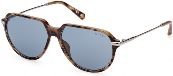 Guess GU00067 Sunglasses, 53V - Blonde Havana / Blue