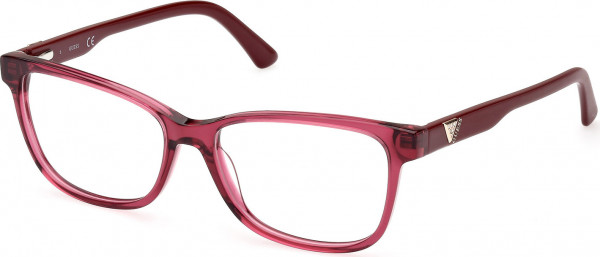 Guess GU2943 Eyeglasses, 074 - Shiny Dark Pink / Matte Dark Red