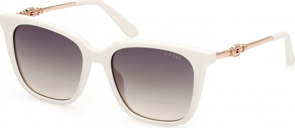 Guess GU7886 Sunglasses, 21P - Shiny White / Shiny Pale Gold
