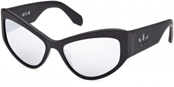 adidas Originals OR0089 Sunglasses, 02C - Matte Black / Smoke Mirror