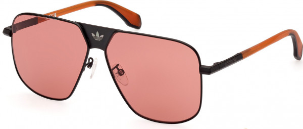 adidas Originals OR0091 Sunglasses, 02J - Matte Black / Red/Monocolor