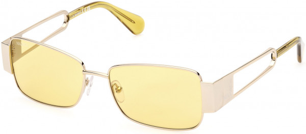 MAX&Co. MO0070 Sunglasses, 32E - Gold / Brown