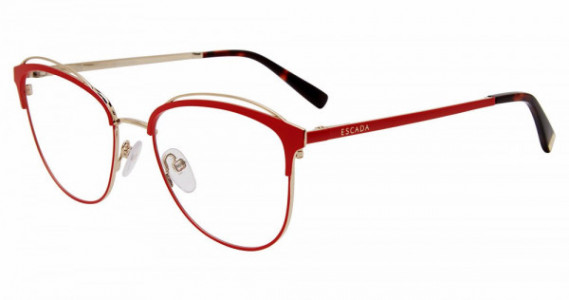 Escada VESD41K Eyeglasses, ROSE GOLD/RED (0357)