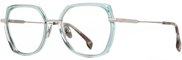 STATE Optical Co Allport Eyeglasses, 2 - Aqua Chrome