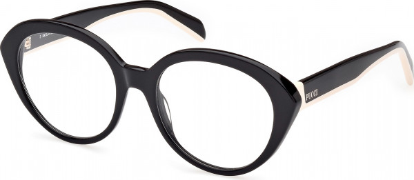 Emilio Pucci EP5223 Eyeglasses, 004 - Shiny Black / Black/Monocolor