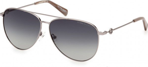 Kenneth Cole New York KC7270 Sunglasses, 10P - Shiny Gunmetal / Shiny Gunmetal