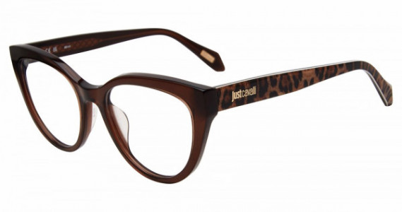 Just Cavalli VJC001 Eyeglasses, TRANSP.BROWN -0AAK