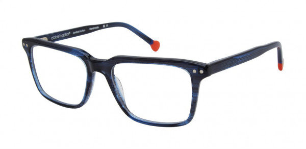 Colors In Optics CJ122 LOGAN Eyeglasses, BL BLUE HORN