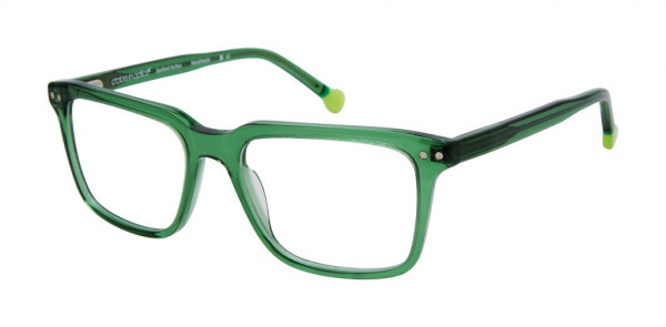 Colors In Optics CJ122 LOGAN Eyeglasses, GRN GREEN CRYSTAL
