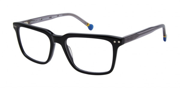 Colors In Optics CJ122 LOGAN Eyeglasses, OX BLACK