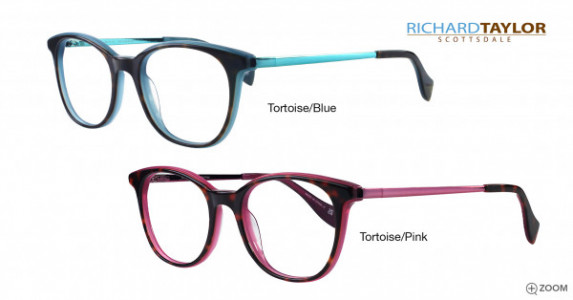 Richard Taylor Dietrich Eyeglasses, Tortoise/Pink