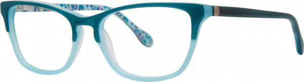 Lilly Pulitzer Girls Keegan Eyeglasses, Teal Spot