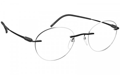 Silhouette Purist MT Eyeglasses, 9040 Strong Black