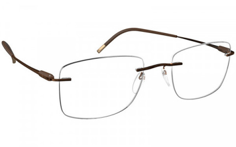 Silhouette Purist MU Eyeglasses, 6040 Harmonious Brown
