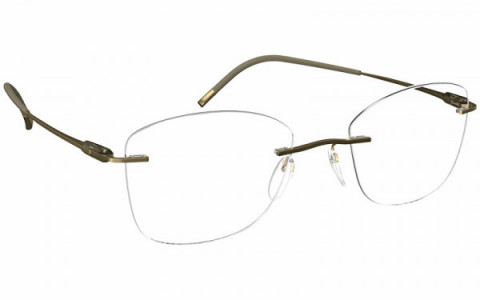 Silhouette Purist MV Eyeglasses, 8540 Restful Olive