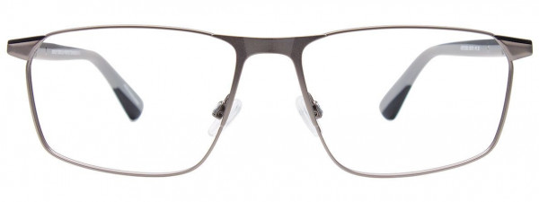 EasyClip EC652 Eyeglasses, 020 - Steel & Black