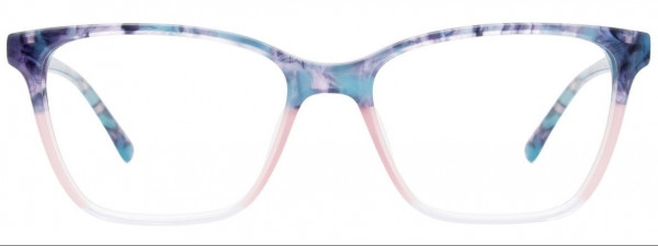 EasyClip EC680 Eyeglasses, 050 - Trans Marble Blue & Pink & Crystal