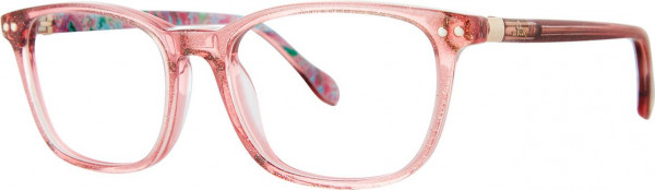 Lilly Pulitzer Girls Aubra Mini Eyeglasses, Pink Shimmer